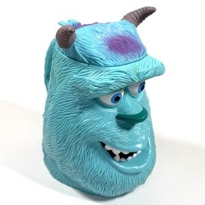 Vintage Disney Pixar Sulley Monsters Inc Mug w Lid Disney On Ice Cup